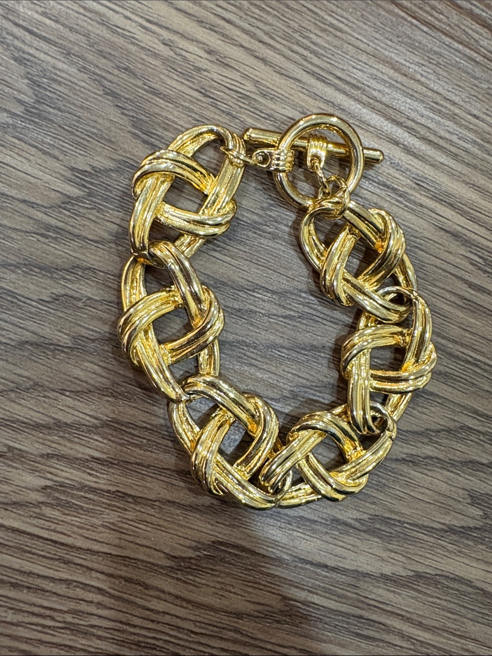 9-Gold Braided Link Bracelet - Women Jewelry